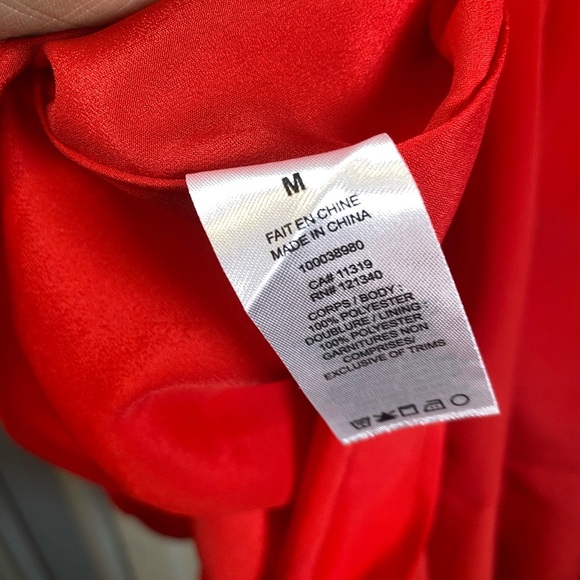 Dynamite | Red strappy dress - lightly ruffled bottom - medium - slip style - Picture 6 of 7